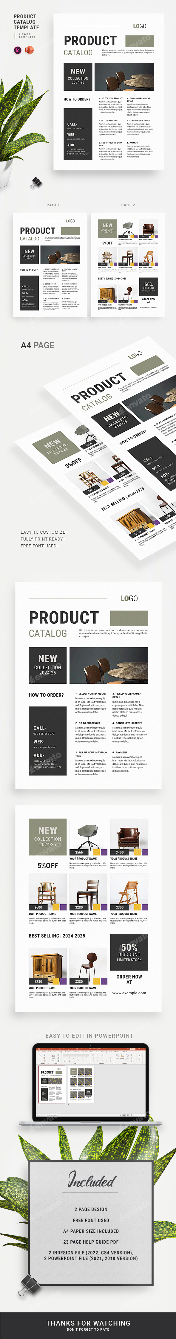 Product Catalog Sheet Template, Print Templates GraphicRiver